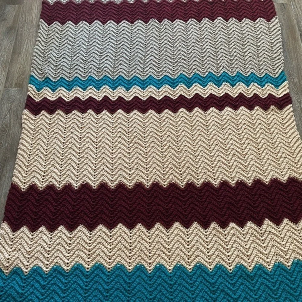 Handmade Afghan Grandma‎ Core Throw Blanket
